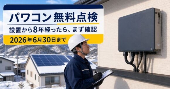 「パワコン」の寿命は何年？設置から８年～経ったら点検すべき5つの理由【無料点検実施中】（パワーコンディショナー）
